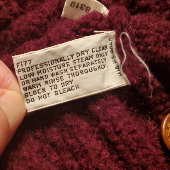 L L Bean Wool Cardigan- Small - Picture 7 of 8